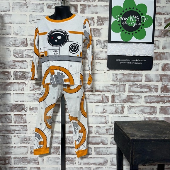 Star Wars Blue and Brown Footie Pajamas bundle - Picture 9 of 14